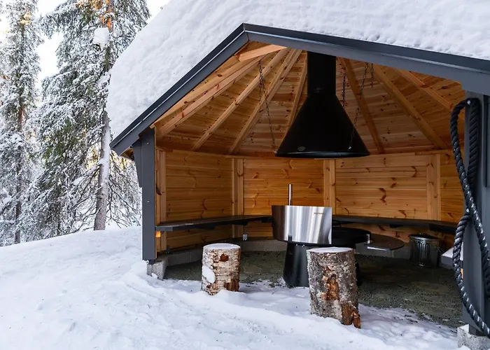 Halla Chalet, Northern Lights, & Lake, Free Wifi, Vuosseli Ruka Horská chata Kuusamo