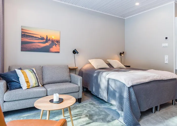 Horská chata Halla Chalet, Northern Lights, & Lake, Free Wifi, Vuosseli Ruka